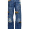 Embroidery jeans and patches MARNI Blue