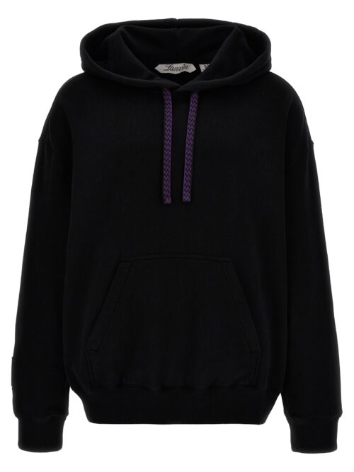 Logo embroidery hoodie LANVIN Black