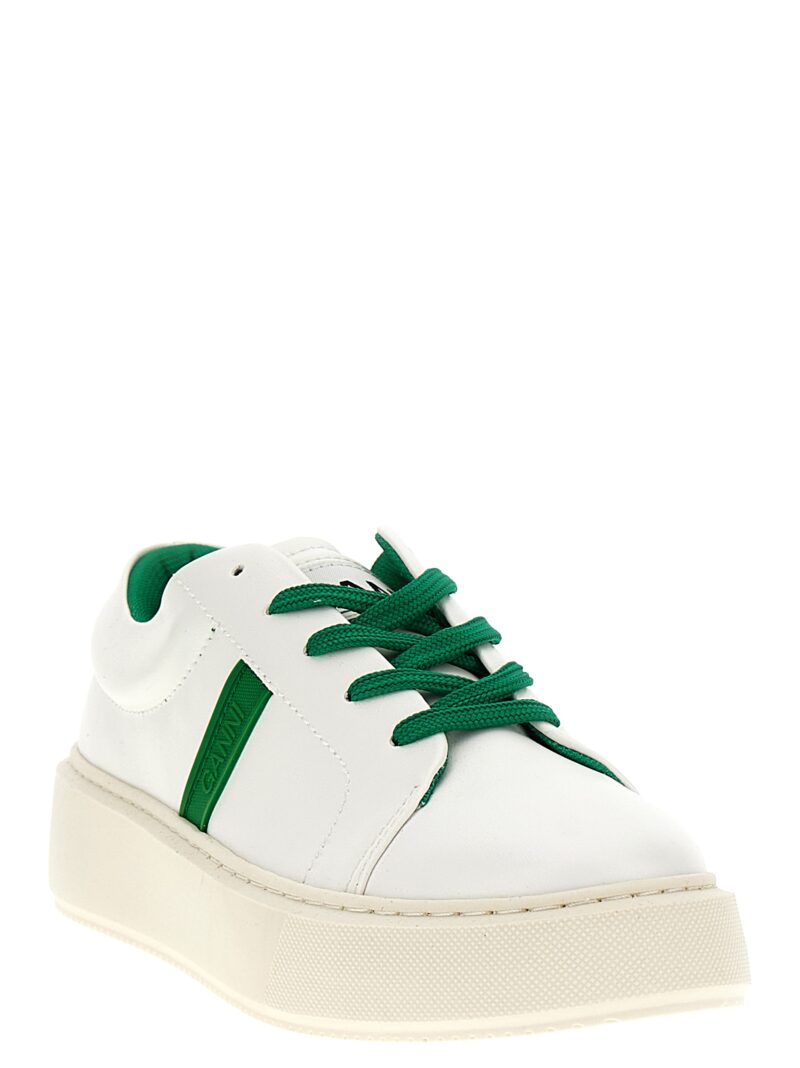 Logo sneakers S2443801 GANNI Green