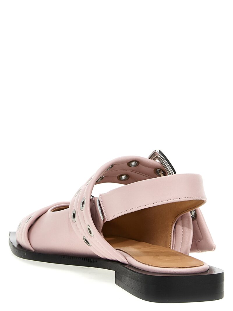 'Wide Belt Buckle' ballet flats Woman GANNI Pink