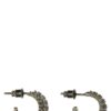 'Crystal Stellar Hoops' earrings PANCONESI Silver
