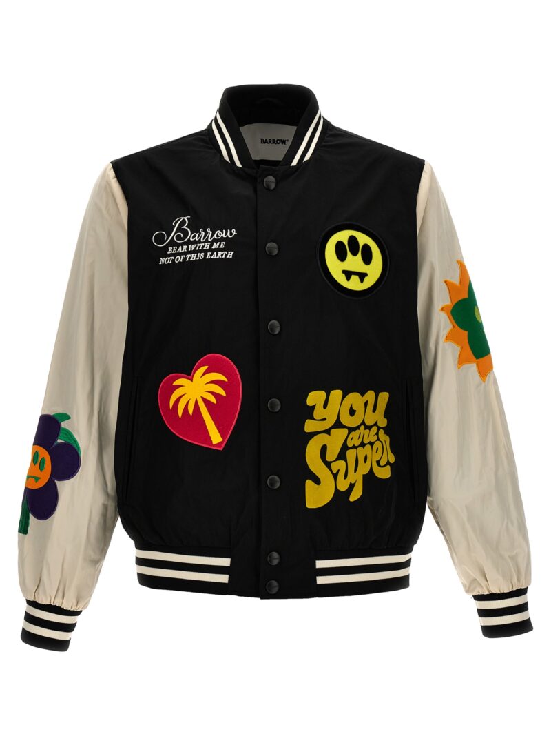 Embroidery bomber jacket and patches BARROW Multicolor