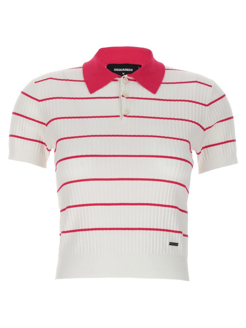 'Striped' polo shirt DSQUARED2 Multicolor