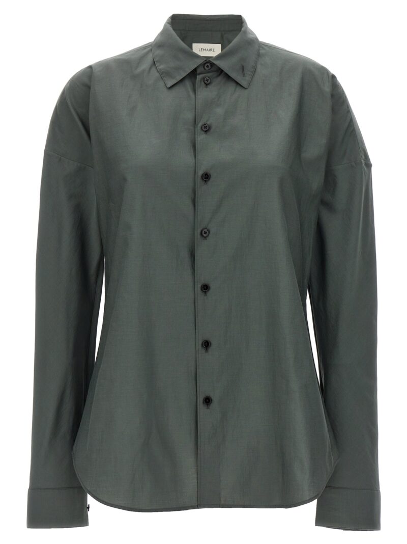 'Fitted Band Collar' shirt LEMAIRE Gray