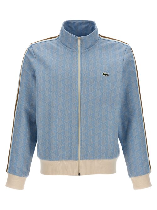 Jacquard track sweatshirt LACOSTE Light Blue