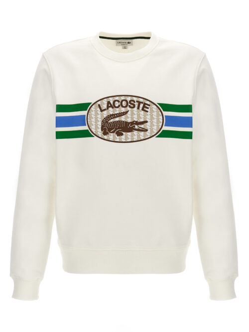 Logo print sweatshirt LACOSTE White