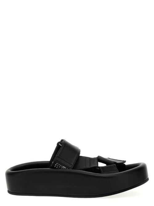 Leather sandals MM6 MAISON MARGIELA Black