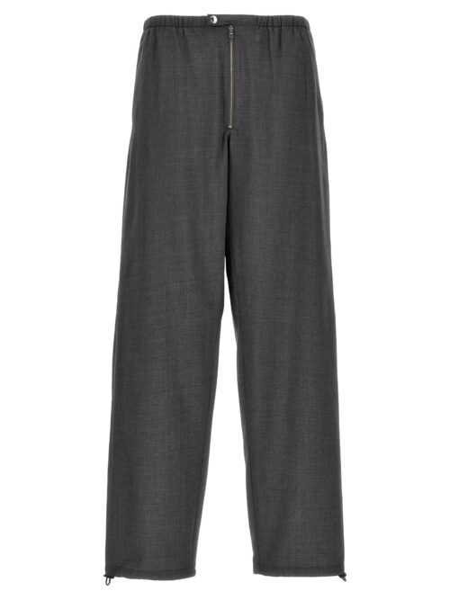 Wool pants PRADA Gray