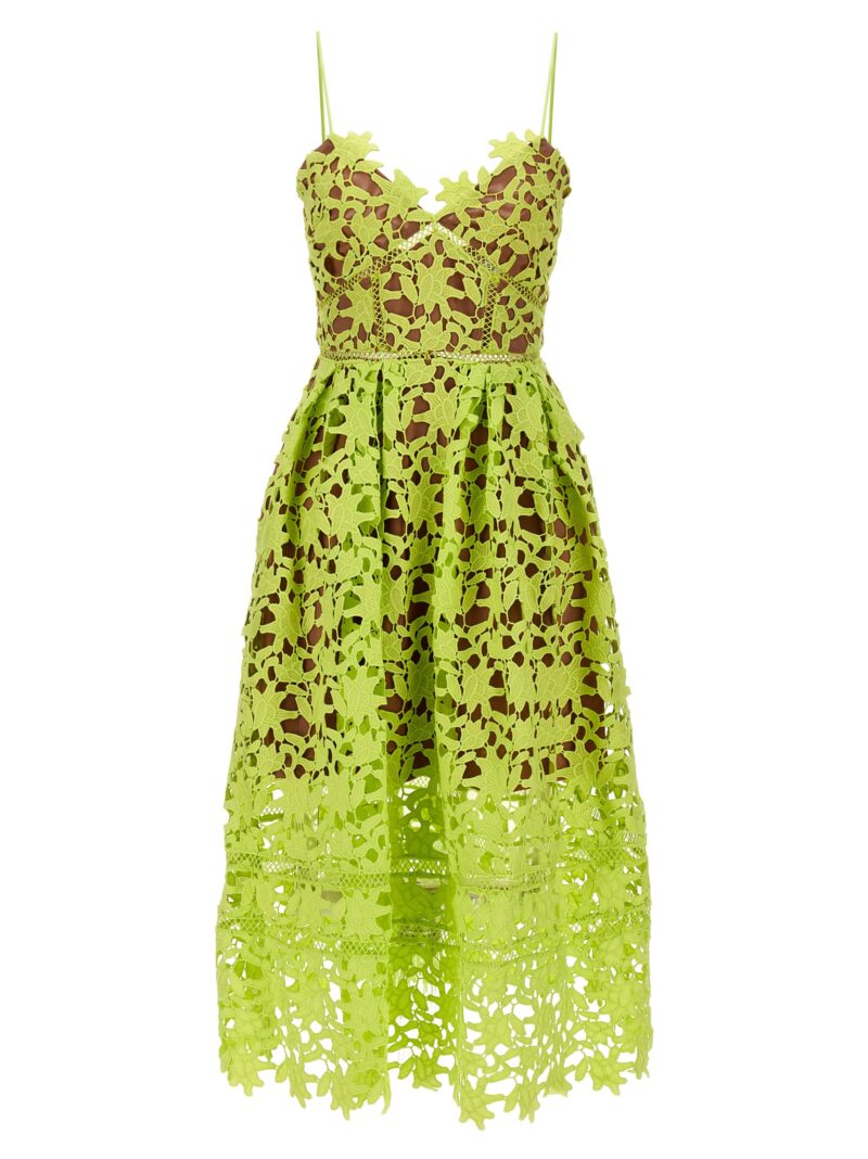 'Mint Azaelea Lace Midi Dress' dress SELF PORTRAIT Green