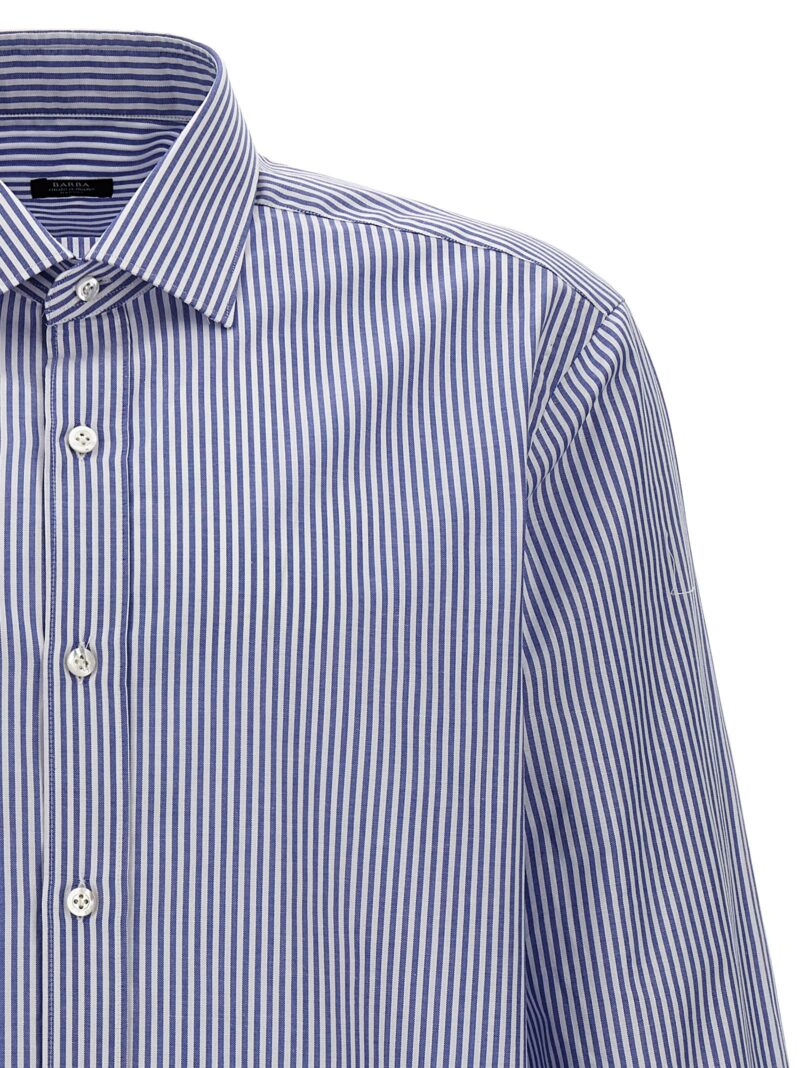 Striped shirt Man BARBA Light Blue