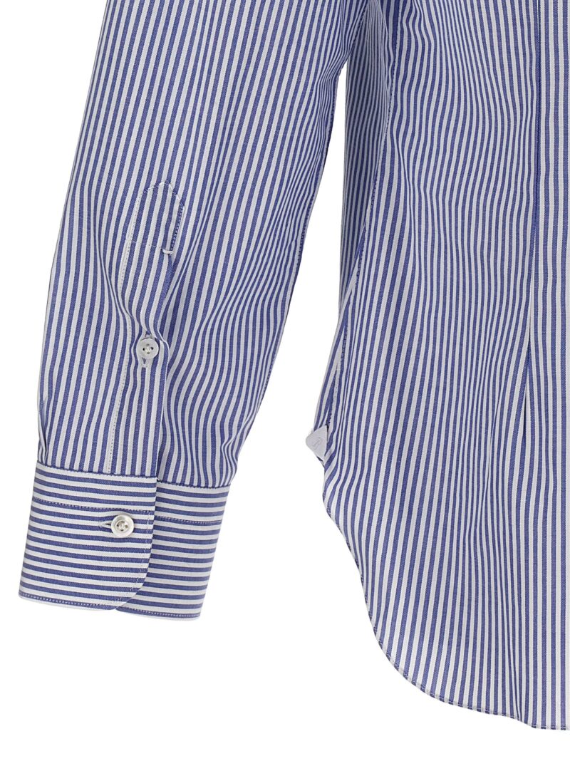 Striped shirt 100% cotton BARBA Light Blue