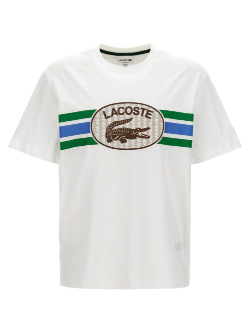 Logo print T-shirt LACOSTE White