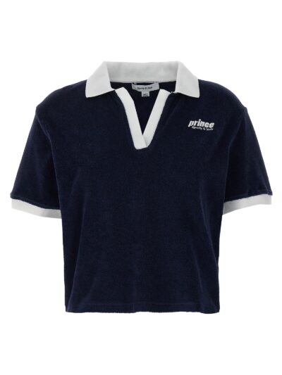 'Prince Sporty Terry' polo shirt SPORTY & RICH Blue