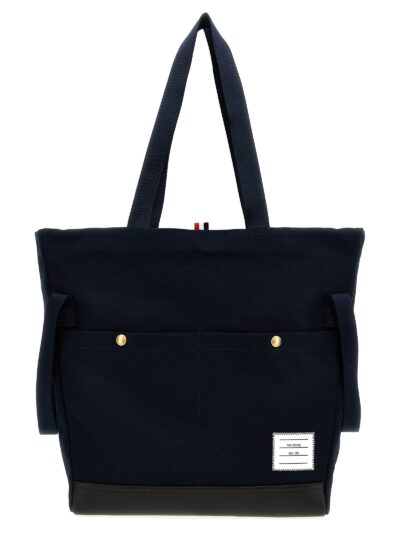 'Snap Pocket' shopping bag THOM BROWNE Blue