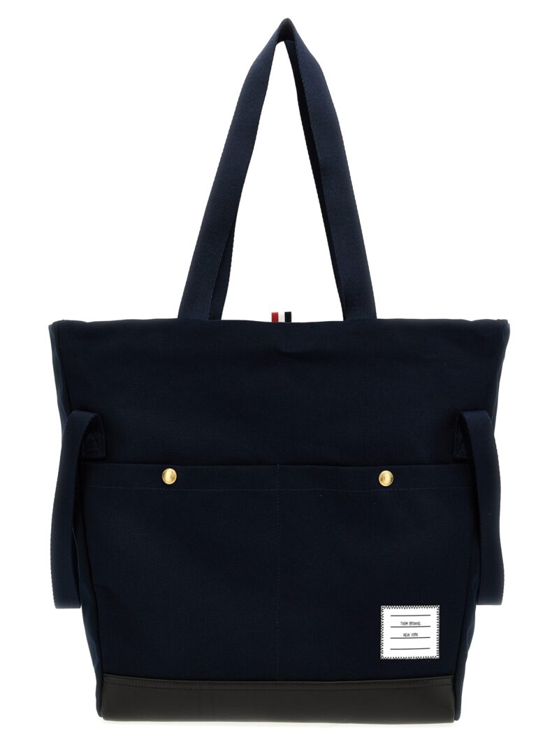 'Snap Pocket' shopping bag THOM BROWNE Blue