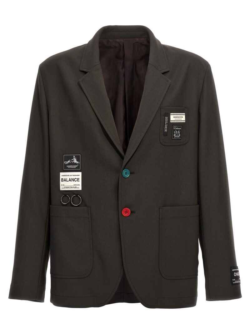 'Chaos and Balance' single-breasted blazer UNDERCOVER Gray