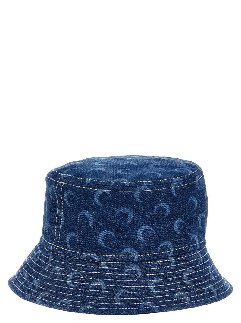 'Regenerated Deadstock Denim' bucket hat UHG030BLT50 MARINE SERRE Blue