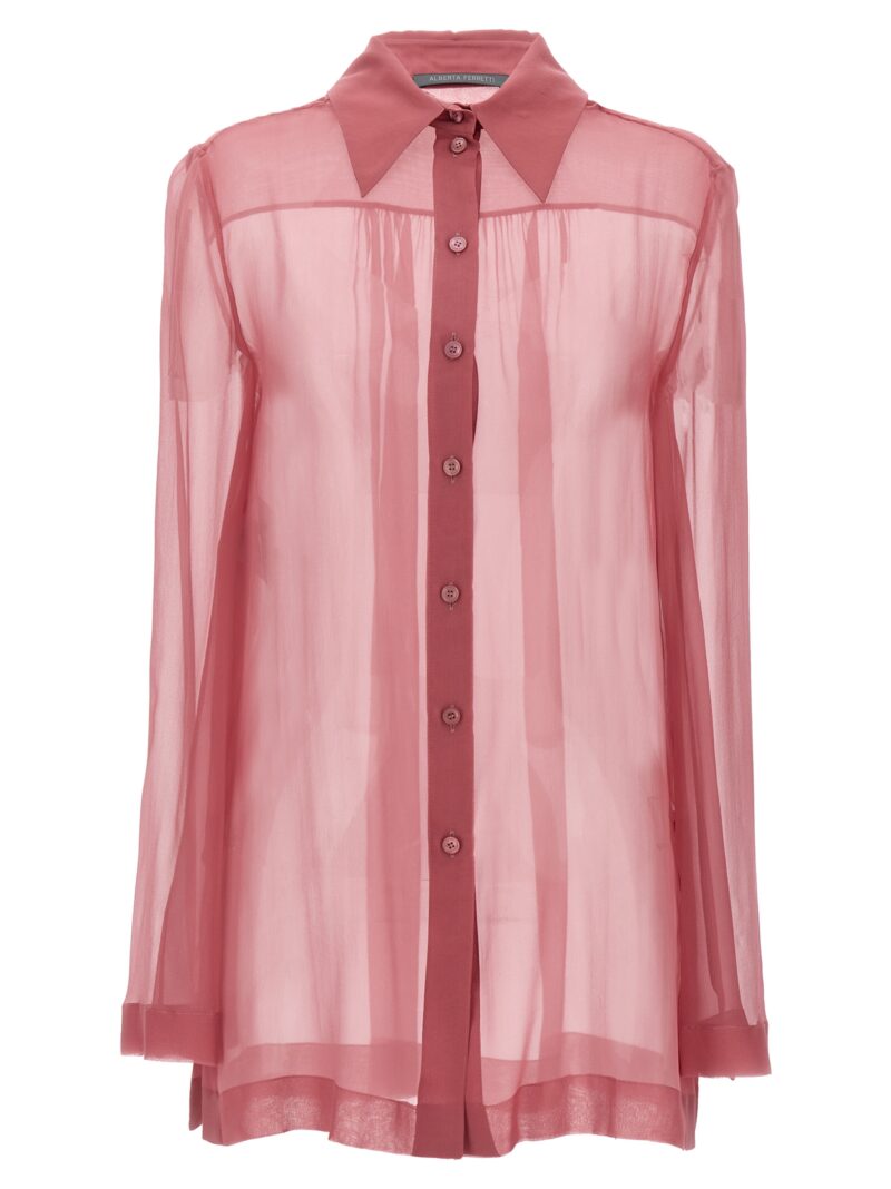 Sheer silk shirt ALBERTA FERRETTI Pink