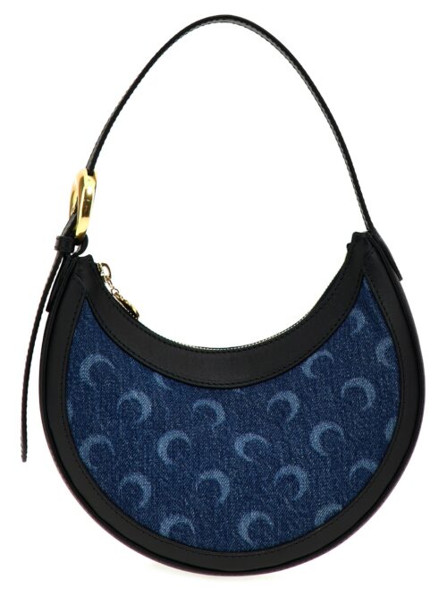 'Deadstock Denim Mini Eclips' shoulder bag MARINE SERRE Blue