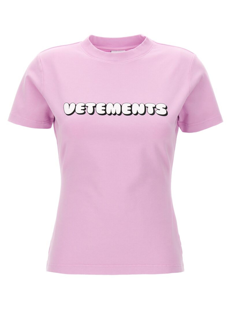 'Logo' t-shirt VETEMENTS Pink