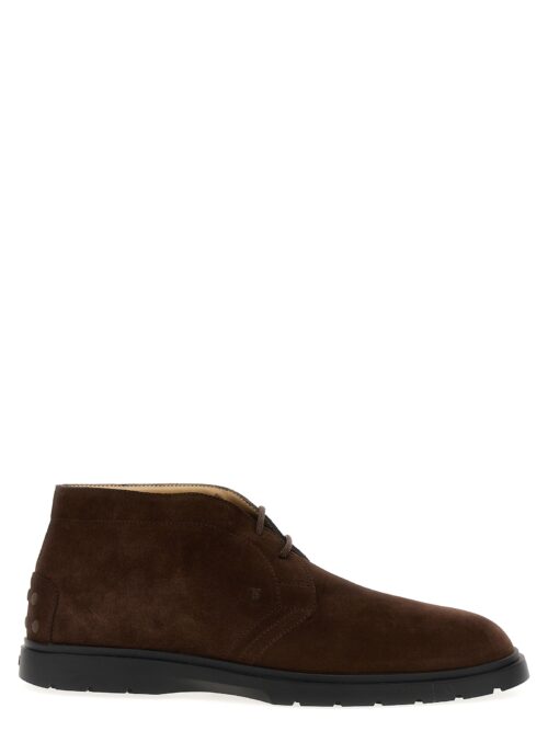 Suede boots TOD'S Brown