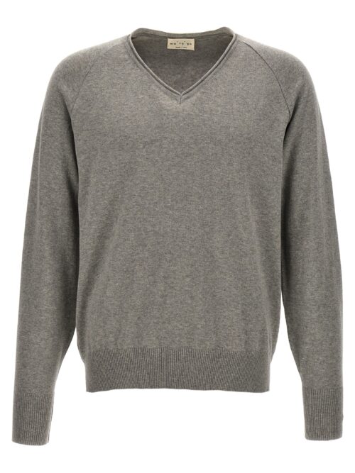 V-neck sweater MA'RY'YA Gray