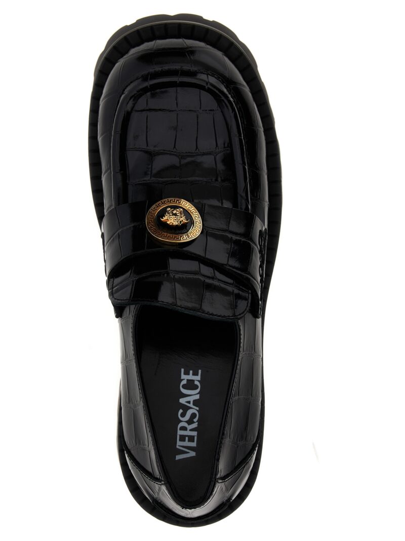 'Vagabond' loafers Woman VERSACE Black