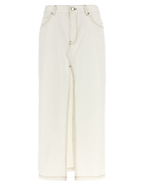 Maxi slit skirt PINKO White