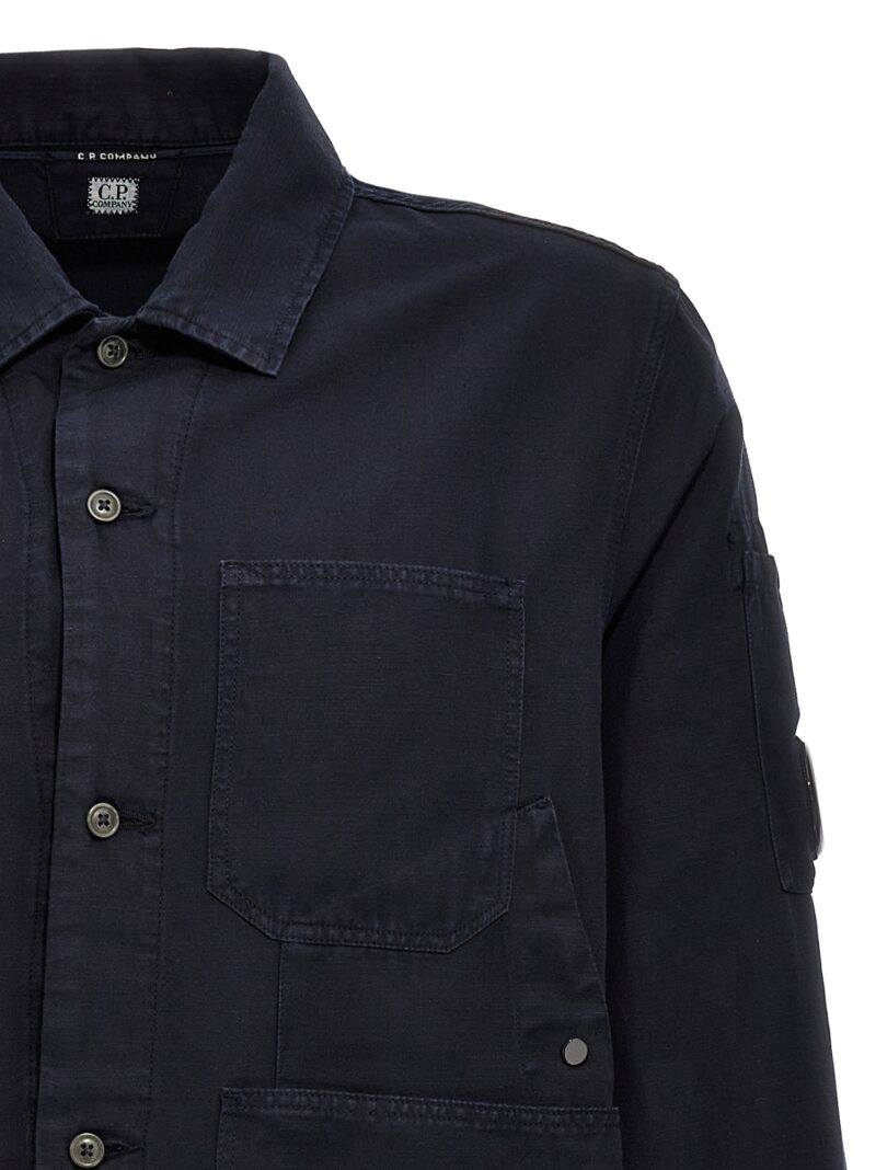 Overlapping pocket overshirt Man C.P. COMPANY Blue