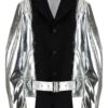 Laminated jacket COMME DES GARCONS BLACK Silver
