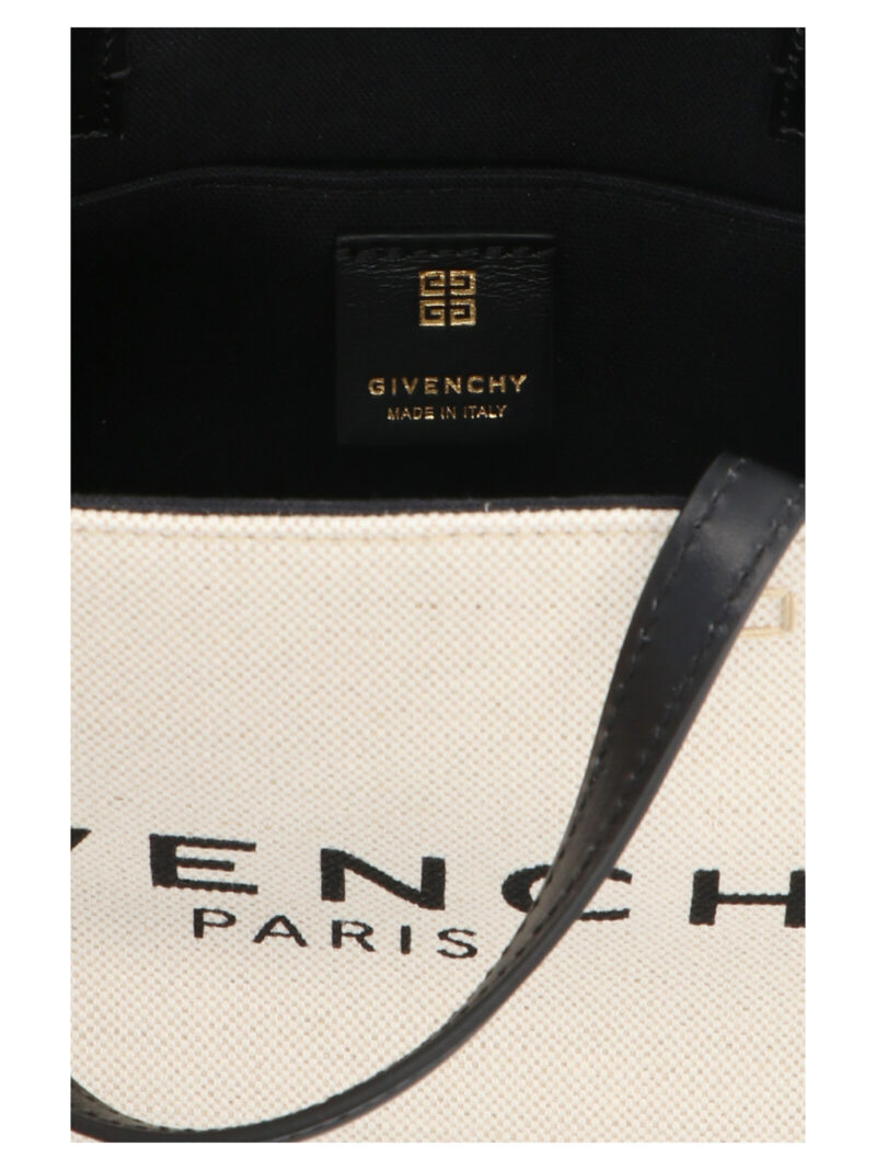 'Mini Shopping’ handbag 48% cotton 48% linen 4% polyurethane GIVENCHY Beige