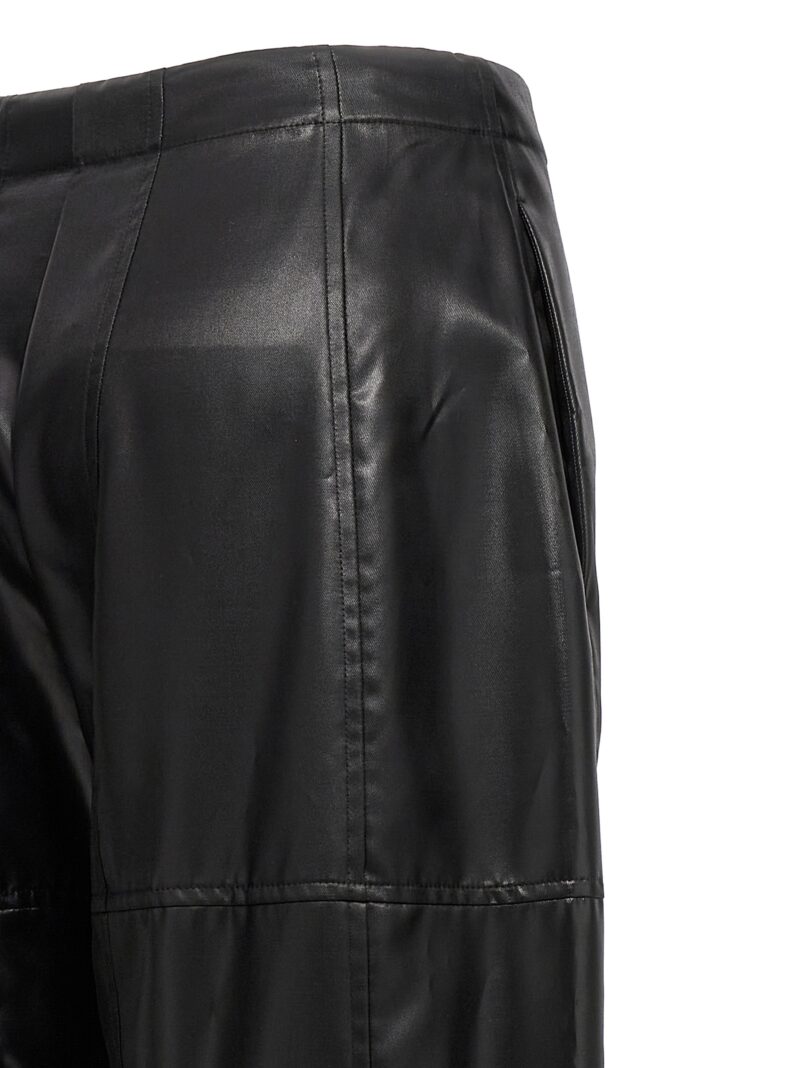 Coated pants 100% cupro JIL SANDER Black