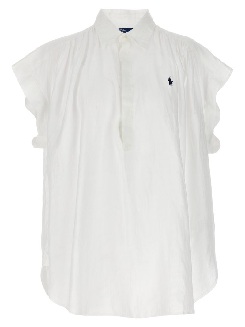Logo embroidery blouse POLO RALPH LAUREN White
