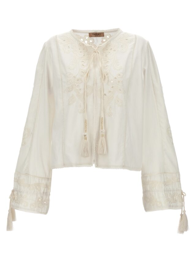 Embroidery blouse TWIN SET White