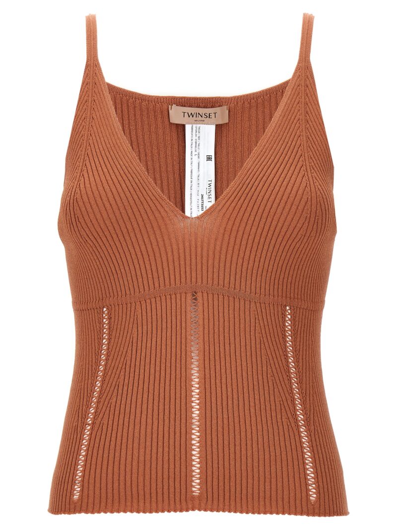 Ribbed top TWIN SET Orange