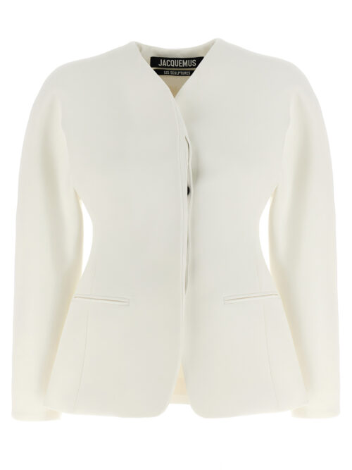 'La veste Ovalo' blazer JACQUEMUS White