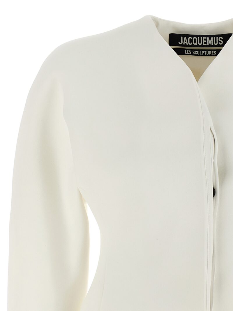 'La veste Ovalo' blazer Woman JACQUEMUS White