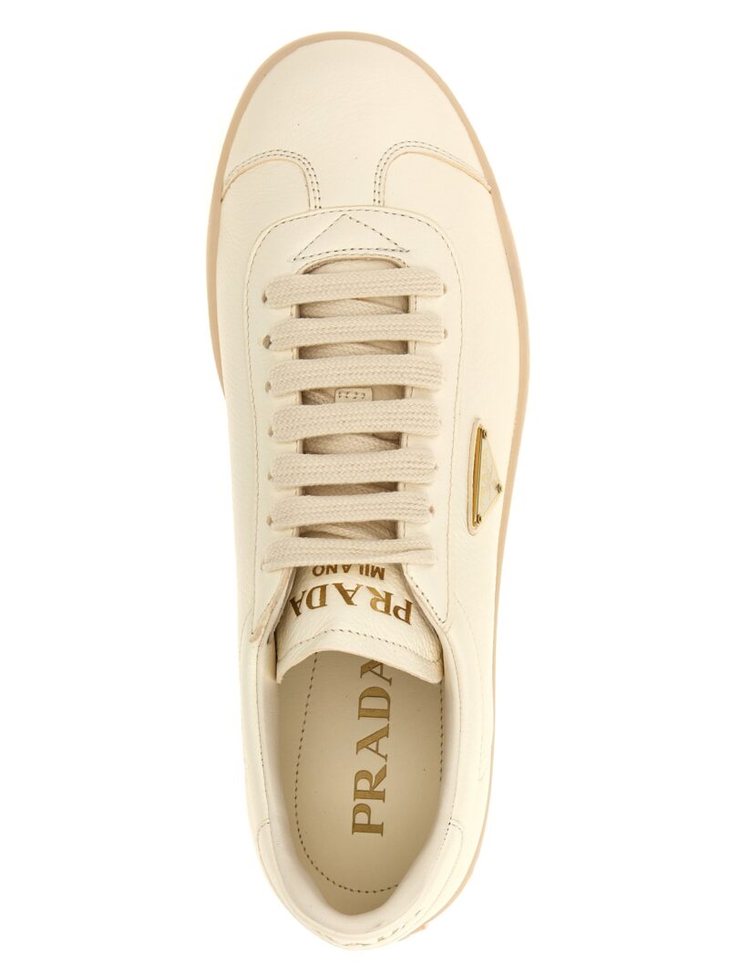 'Lane' sneakers 100% deer leather (cervus elaphus) PRADA White