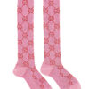 All over logo socks GUCCI Pink