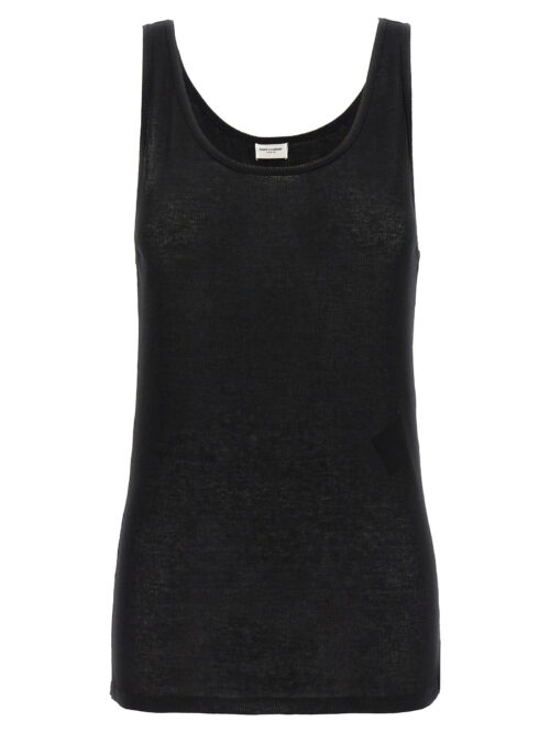 Rib top SAINT LAURENT Black