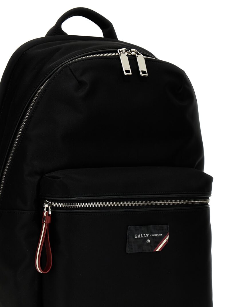 Logo nylon backpack Man BALLY Black