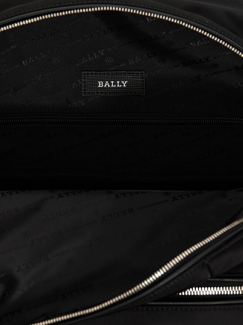 Logo nylon backpack 58% nylon 25% le 17% polyester BALLY Black