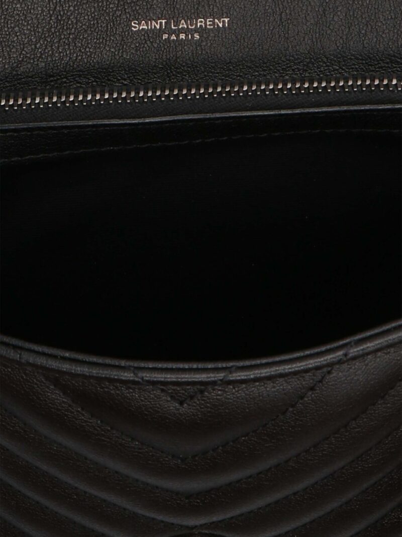 'College' medium crossbody bag Woman SAINT LAURENT Black