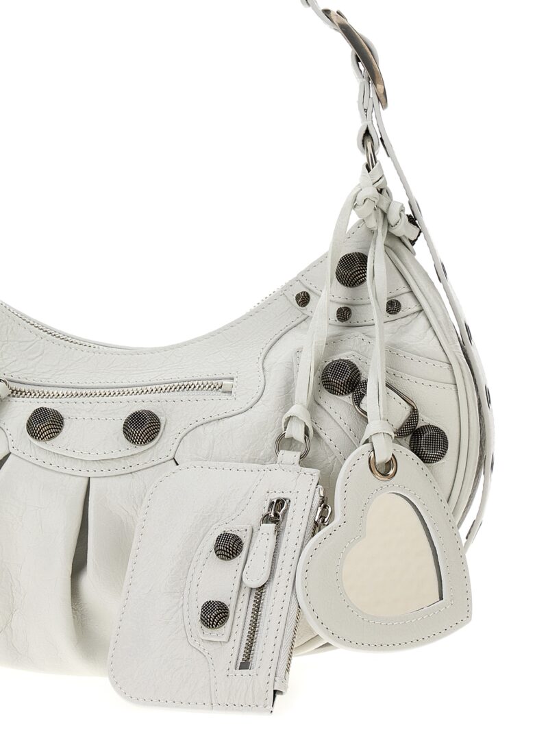 'Le Cagole S' shoulder bag Woman BALENCIAGA White