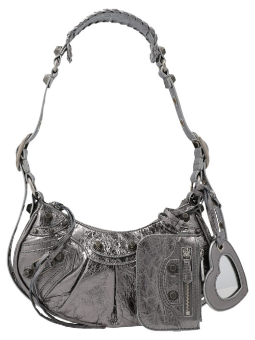 'Le Cagole XS' crossbody bag BALENCIAGA Silver