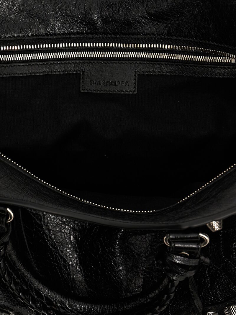 'Neo Cagole City' shoulder bag 100% lamb leather BALENCIAGA Black