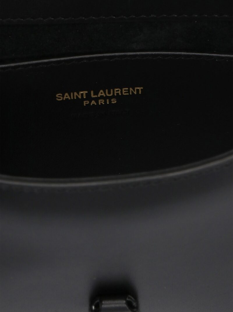 'Hobo Le 5 À 7' mini handbag 100% calfskin leather SAINT LAURENT Black