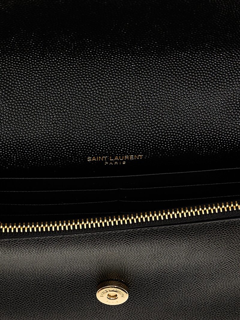 'Kate' wallet 100% calf leather SAINT LAURENT Black