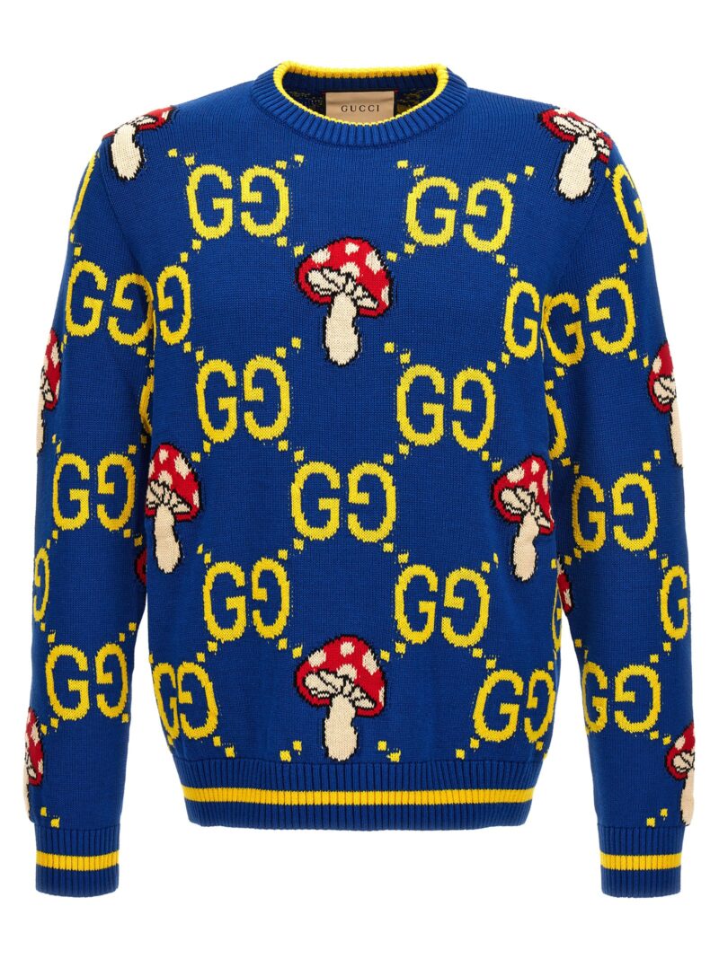 'GG Mushroom' sweater GUCCI Blue