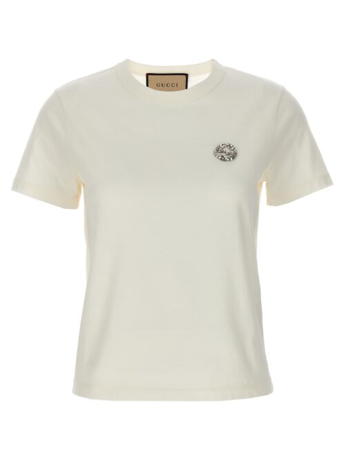 'Incrocio GG' T-shirt GUCCI White